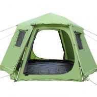 DLLzq Outdoor Automatic Tent，Pop-up Tent for 6-8 Person Hexangular Camping Waterproof Shade Breathable for Beach Garden Fishing Picnic