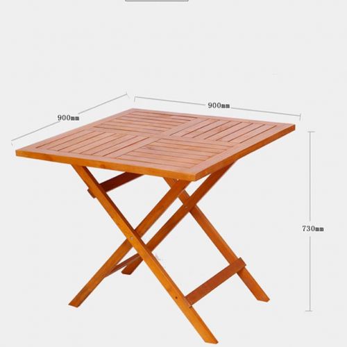  DLT Folding Dining Table Portable Pine Outdoor Patio Table Weather Resistant for Coffee Side Room Balcony Garden Backyard Indoor and Outdoor Furniture (Size : Round)