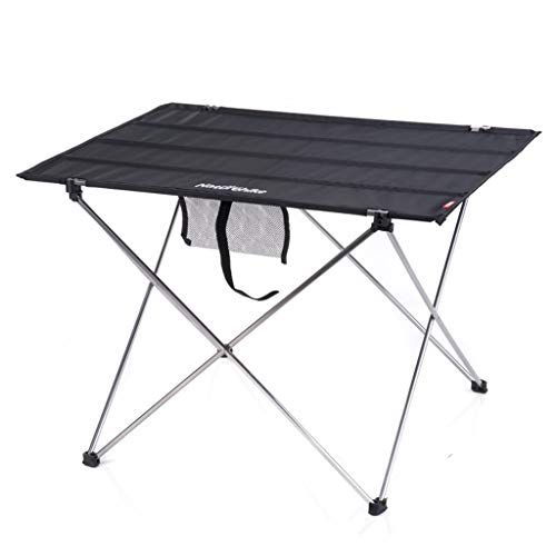  DLT Outdoor Portable Folding Nylon Picnic Tables, Ultralight Aluminum Frame Rectangle Camping Table Carry Bag, Desktop Can Be Spliced, Prefect for BBQ, Cooking, Beach Use (Color :