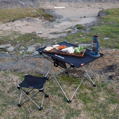  DLT Outdoor Portable Folding Nylon Picnic Tables, Ultralight Aluminum Frame Rectangle Camping Table Carry Bag, Desktop Can Be Spliced, Prefect for BBQ, Cooking, Beach Use (Color :