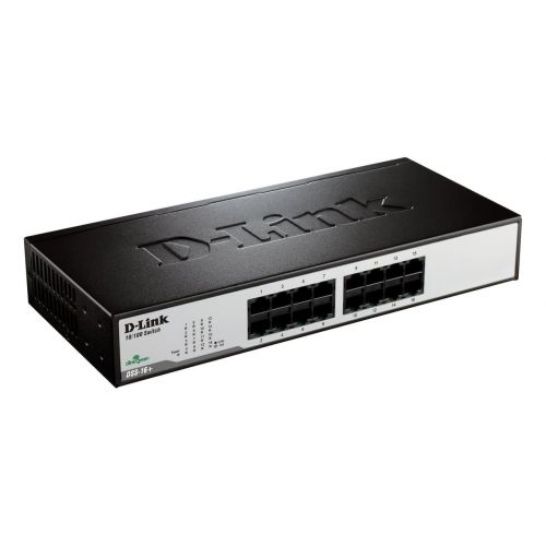  D-Link DSS-16+ 16-Port 10100 Unmanaged DesktopRackmountable Switch