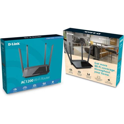  D-Link AC1200 Wi-Fi Router Dual-Band Fast Ethernet Wireless Router (DIR-822-US)