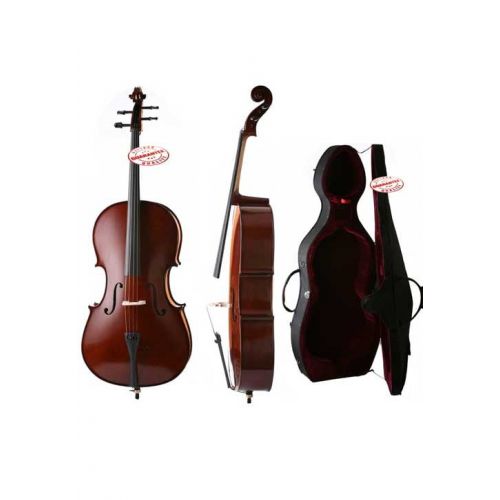  DLuca Meister Handmade Ebony Fitted Cello With Hard Case 34