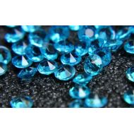 DM Wedding Decoration 1000PCS 4.5mm Crafts Diamond Confetti Table Scatters Clear Crystals Centerpiece Events Party Festive Supplies (light blue)
