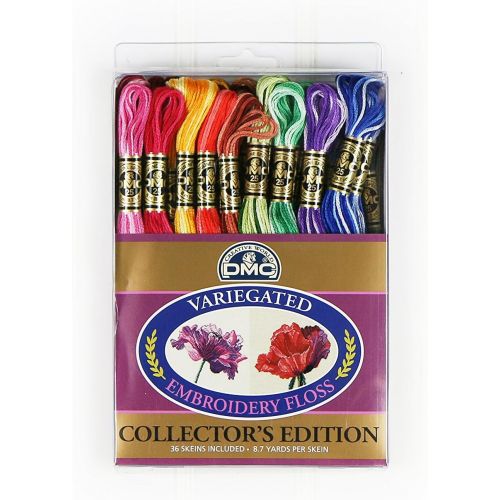  DMC F25PK36 Variegated Embroidery Floss, Assorted, 36-Pack