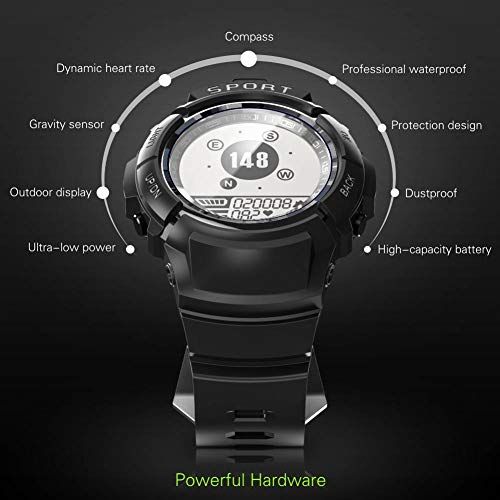  DMCE Smart Watch/Fitness Tracker with Heart Rate & Blood Pressure Monitor for Android & iOS/Waterproof Activity Tracker Watch