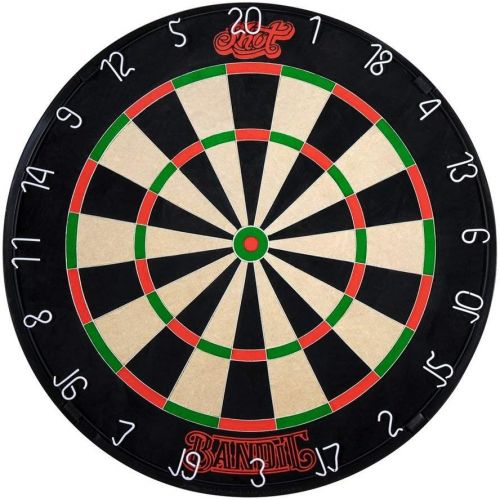  DMI Sports Bandit Staple-Free Bristle Dartboard with Reduced Bounce-Outs, Steel Segment Dividers Embedded in Bristle for Strength and Durability  The Official World Cup Dartboard