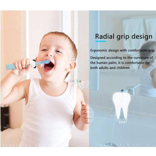  DMIZ Electric Toothbrush,Sonic Toothbrush with 2 Replaceable Brush Heads,One-Button Control,Low Noise,Inductive Charging,IPX7 Waterproof,Dupont Soft Brush,31000 Vibrations,for Chil