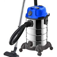 [아마존베스트]DMS Industrial vacuum cleaner, wet and dry vacuum cleaner, stainless steel 2300 W + socket, strong suction power, blow function, dry and wet vacuum, filter cleaning system, large