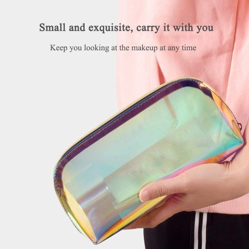  DNNAL Cosmetic Bags, Portable Travel Makeup Cosmetic Case Organizer Mini Makeup Train Case Makeup Bag Travel Accessories Cases