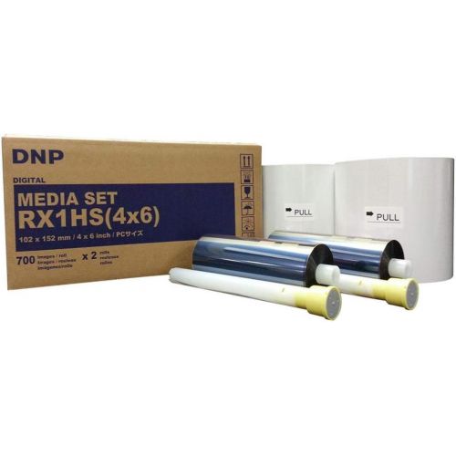  [아마존베스트]DNP 4x6 Print Media for DS-RX1HS Dye Sub Printer; 700 Prints Per Roll; 2 Rolls Per Case (1400 Total Prints).