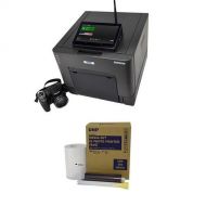 DNP IDW500 Passport and ID Photo Solution Set, Includes IDW-SH30 Sony Camera, FlashAir Card, Touchscreen Monitor and ID Photo Printer 4x6 Paper and Ink Roll Media Set
