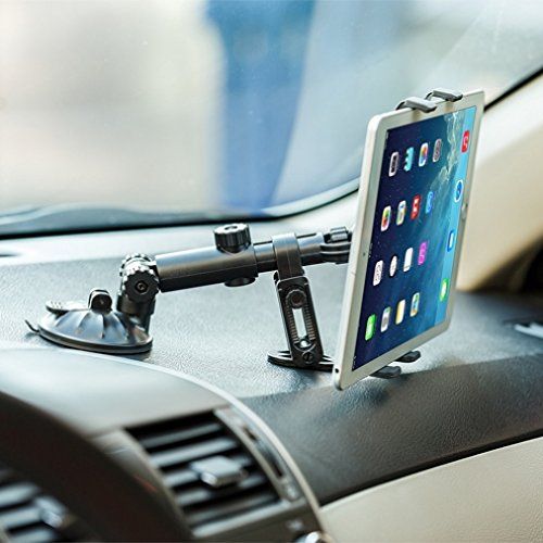  DNRPrime Universal Car Dashboard Mount Suction High Quality Tablet Holder for Amazon Fire HD 8 - Amazon Fire Kids Edition - Amazon Kindle - Amazon Kindle DX