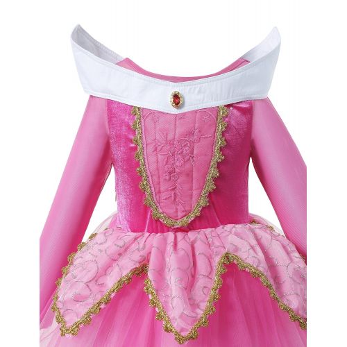  DOCHEER aibeiboutique Sleeping Beauty Princess Aurora Party Girls Costume Dress