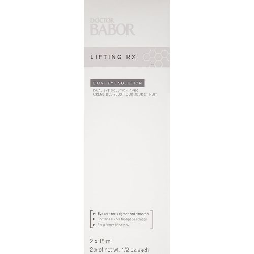  DOCTOR BABOR LIFTING RX Dual Eye Solution for Face 0.5 oz  Best Natural Firming Eye Cream for Day and Night