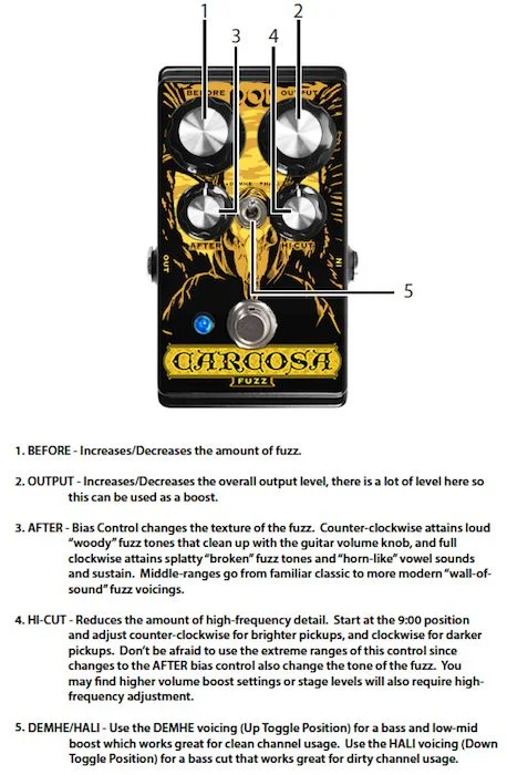  DOD Carcosa Analog Fuzz Pedal