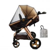 DODO NICI Baby Stroller Netting Mosquito with Organizer for Cribs, Toddler Mosquito Net for Stroller with...