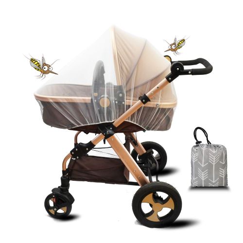  DODO NICI Baby Stroller Netting Mosquito with Organizer for Cribs, Toddler Mosquito Net for Stroller with...