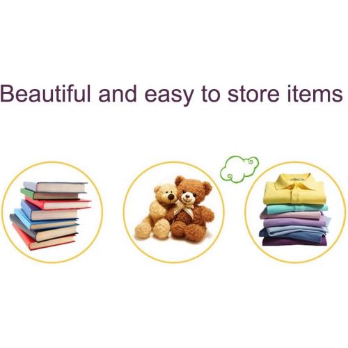  [아마존베스트]DODYMPS Foldable Animal Canvas Storage Toy Box/Bin/Cube/Chest/Basket/Organizer for Kids, 13 inch (Bee)