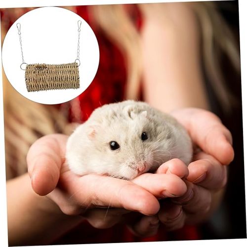  1pc Avoidance Channel Bunny Toys Wooden Animal Toys Hamster Chamber Hideout Seagrass Tunnel Toys Hamster Hideout Squirrel Toy Pet Hamster Nest to Climb Aquatic Plants Hamster House