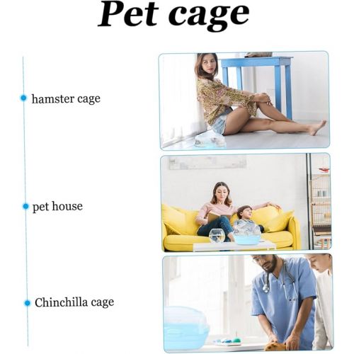  3pcs Hamster Hideout Hamster House Critter Carrier Hamster Home Small Animal Pet Cage Chinchilla Cage Portable Small Animal Carrier Hamster Cage Travel Carrying Cage Breathable