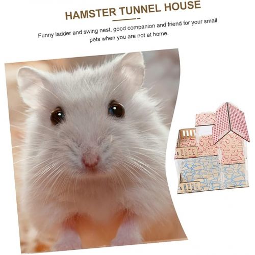  1 Set Hamster Villa Hamster Hideaway Hamster Homes Transparent Hamster House Dog Comb Tunnel House Transparent Hamster Habitats Clear Hamster Cage Guinea Pig Acrylic Accessories