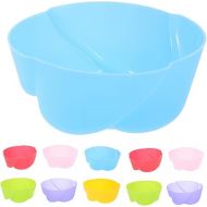 DOITOOL Silicone Baking Cups Liners Muffin Cup Cupcake Liners 12pcs Silicone Rose Flower Shape Cake Decorating Mold Pudding Jelly Chocolate Mold Muffin Cup Handmade Cupcake Baking Tool (Random Color)