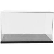 DOITOOL Boxing Glove Acrylic Display Case Holder Showcase Clear Acrylic Display case for Boxing Glove, Baseball Glove Display Case, Black Base