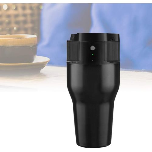  DOITOOL Coffee Kettle, Portable Espresso Maker Circulating Extraction Mini Automatic Capsule Household Coffee Machine (Black)