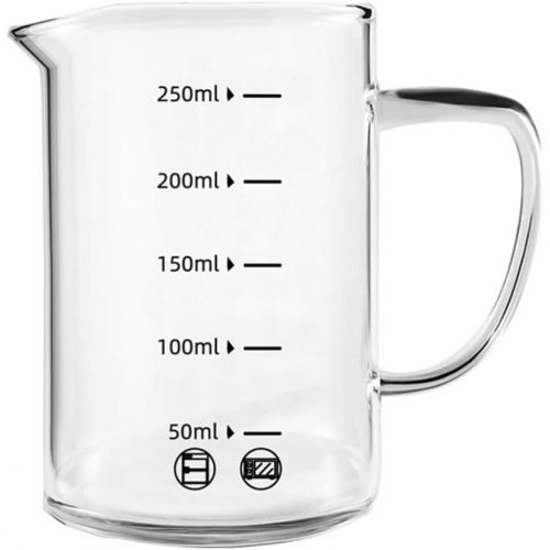  DOITOOL Glass Measuring Cups with Scales Milk Frothing Pitcher for Coffee Espresso Cappuccino Latte Juice Maker in Kitchen Restaurant