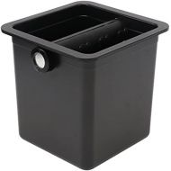 DOITOOL Coffee Knock Box Espresso Knock Box Dump Bin Waste Slag Bucket Espresso Machine Accessories with Knock Bar for Espresso Grounds Barista Black