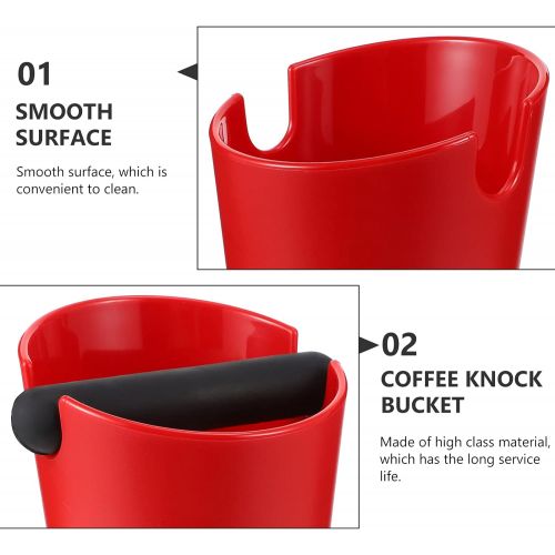  DOITOOL Espresso Knock Box Coffee Knock Box- Absorbent Container Espresso Machine Grounds Grind Dump Container Waste Bin Slag Bucket