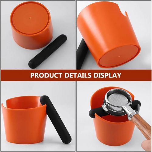  DOITOOL Coffee Knock Box Espresso Grounds Knock Box with Removable Knock Bar Espresso Machine Waste Slag Bucket for Coffee Espresso Grounds