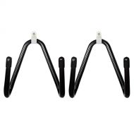 DOITOOL 2pcs Black Surfboard Wall Mount Shortboards Wall Racks Longboards Hanger Display Hook for Skateboard Snowboard Ski Garage Organizer