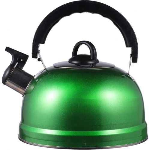  DOITOOL Whistling Stovetop Tea Kettle, Stainless Steel Tea Kettle for Stove Top With Quality Plastic Handle, Food Grade Stove Top Teapot Kettle, 1.2L