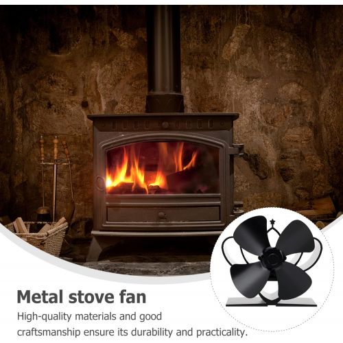  DOITOOL Heat Powered Fan Heat Powered Log Burner Wood Burning Stove Fans Fireplace Fan Heat Powered Wood Stove Fans