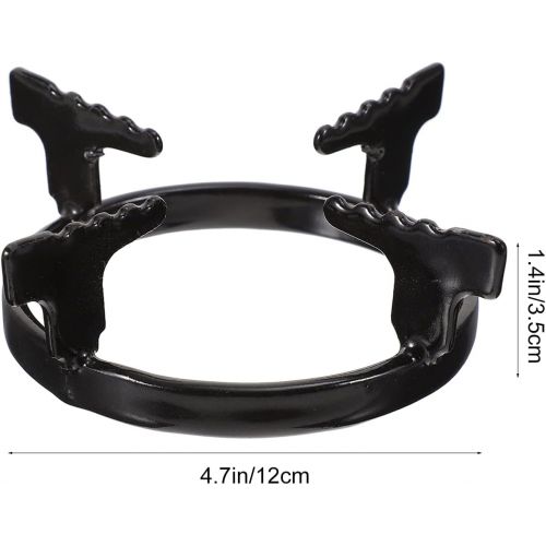  DOITOOL Cast Iron Wok Support Ring Burner Grate Pan Holder Stove Stand Rack for Gas Stove Range Cooktop Pot Pan Saucepan Pot (Black)