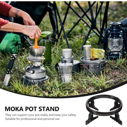  DOITOOL Cast Iron Wok Support Ring Burner Grate Pan Holder Stove Stand Rack for Gas Stove Range Cooktop Pot Pan Saucepan Pot (Black)