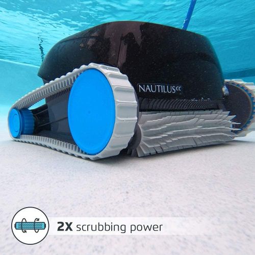  [무료배송]돌핀 노틸러스 수영장 청소 Dolphin Nautilus CC Automatic Robotic Pool Cleaner - Ideal for Above and In-Ground Swimming Pools up to 33 Feet - with Large Capacity Top Load Filter Basket
