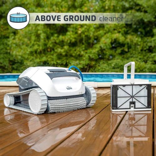  돌핀 오토매틱 로봇 수영장 청소기 Dolphin E10 Automatic Robotic Pool Cleaner with Easy to Clean Top Load Filter Basket Ideal for Above Ground Swimming Pools up to 30 Feet