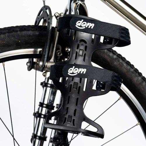  DOM Gorilla Cage II - Huge Bike Water Bottle Cage for Bike Packing, Adventure Cycling & Cycle Touring, Black