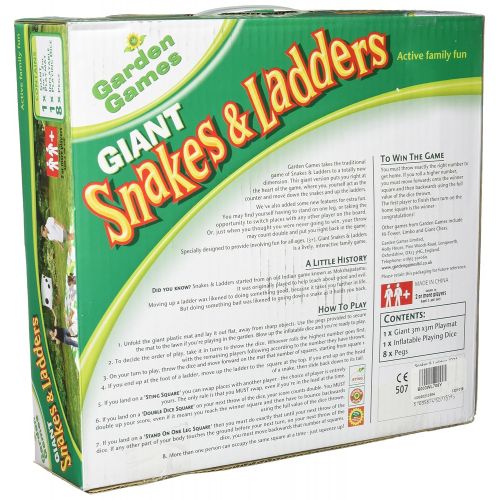  DOM Dom CE507 Giant Snakes and Ladders Game, 10 x 10 Size