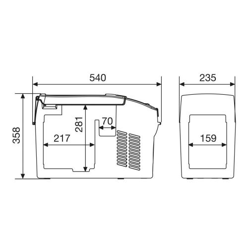  [아마존 핫딜]  [아마존핫딜]DOMETIC Dometic CoolFreeze CDF 11, tragbare elektrische Kompressor-Kuehlbox/Gefrierbox, 11 Liter, 12/24 V fuer Auto, Lkw oder Boot, mit Batteriewachter