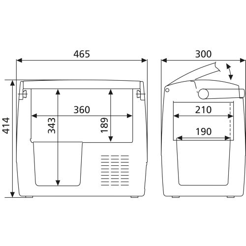  [아마존 핫딜]  [아마존핫딜]DOMETIC Dometic CoolFreeze CDF 18, tragbare elektrische Kompressor-Kuehlbox/Gefrierbox, 18 Liter, 12/24 V fuer Auto, Lkw oder Boot mit Batteriewachter