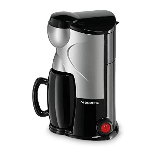  DOMETIC Waeco MC 01 Single Cup Coffee Maker, 12 V, Silver/ Black