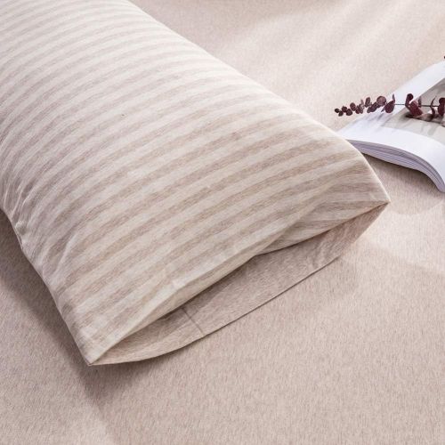  DOUH Jersey Knit Cotton Duvet Cover Queen,Full Duvet Cover Set 3 Pieces,Super Soft Comfy Coffee Solid Pattern Bedding Set for Kids Adults