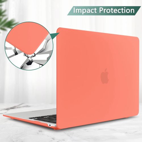  [아마존베스트]Dongke Newest MacBook Air 13 inch Case 2020 2019 2018 Release M1 A2337/A2179/A1932, Rubberized Frosted Matte Hard Case Cover for MacBook Air 13.3 inch with Retina Display Touch ID