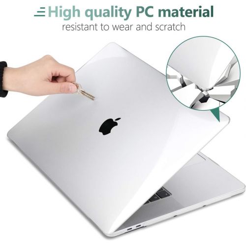  [아마존베스트]Dongke MacBook Pro 13 inch Case 2020 Release Model M1 A2338 A2251 A2289, Plastic Hard Shell Case & Keyboard Cover Only Compatible with MacBook Pro 13 2020 Touch Bar Fits Touch ID,