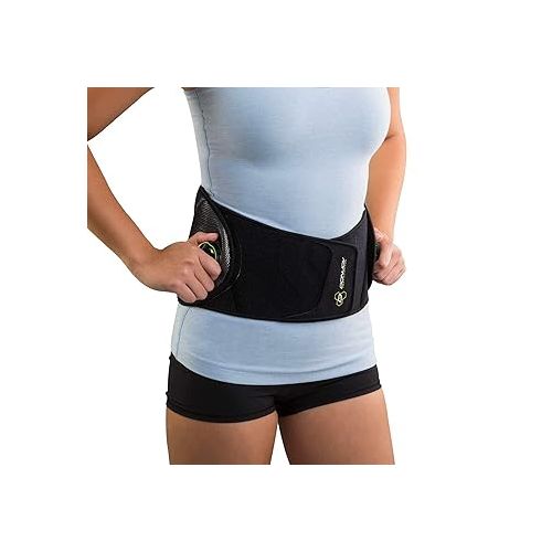  DonJoy Performance Bionic™ Reel-Adjust Boa® Fit System Back Brace - Low-Profile, Adjustable Low-Back Support with Removable Rigid Panels for Low Back Pain, Strains and Lumbar Support