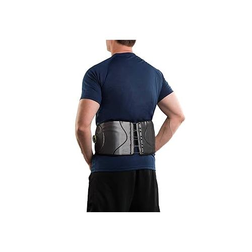  DonJoy Performance Bionic™ Reel-Adjust Boa® Fit System Back Brace - Low-Profile, Adjustable Low-Back Support with Removable Rigid Panels for Low Back Pain, Strains and Lumbar Support